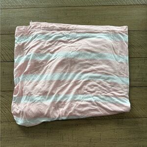 Pink and White Striped Infant Seat Cover
